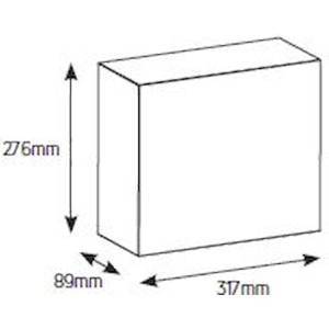 Πίνακας xωνευτός Όλυμπος 1x12θ αδιάφανη πόρτα IP30