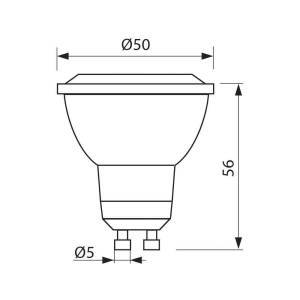 Λάμπα GU10 BREE LED 9W 4000K 698Lm