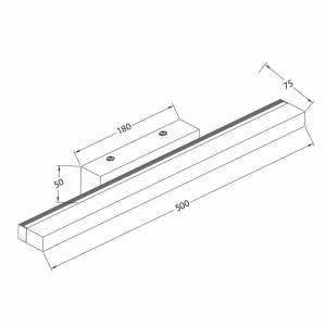 Φωτιστικό Μπάνιου LED Dafne 12W 4000K Μαύρο