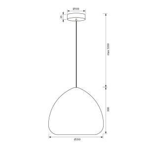Φωτιστικό Οροφής CARUSO SSP750 1xE27