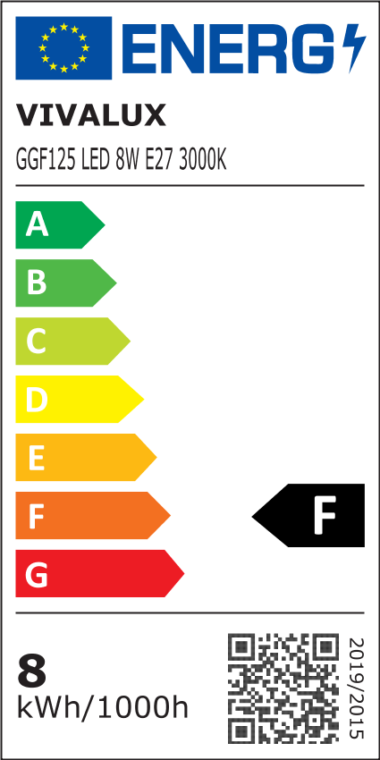 Λάμπα FILAMENT FLICK GLOBO LED GGF125 8W E27 3000K