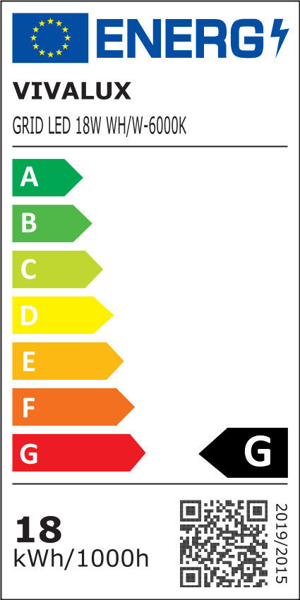 Φωτιστικό LED Panel GRID 18W 6000K Λευκό