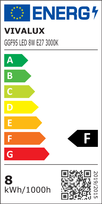 Λάμπα FILAMENT FLICK GLOBO LED GGF95 8W E27 3000K
