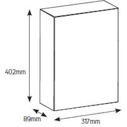 Πίνακας xωνευτός Όλυμπος 2x12θ διάφανη πόρτα IP30