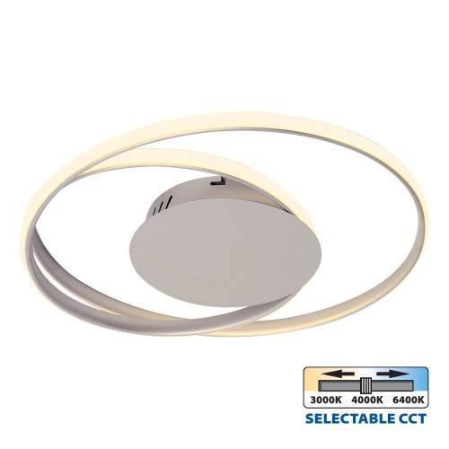 Φωτιστικό Οροφής Odeon LED 38W CCT-Switch Nickel