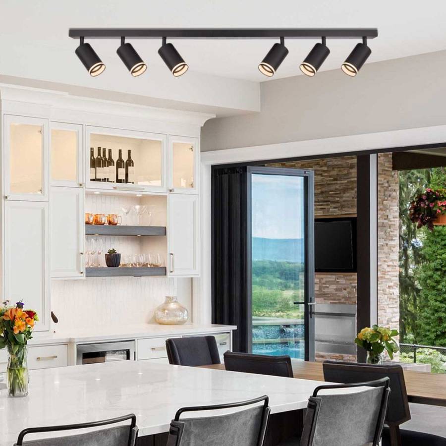 Φωτιστικό Οροφής KING 6xGU10 SP736-6L BK Μαύρο