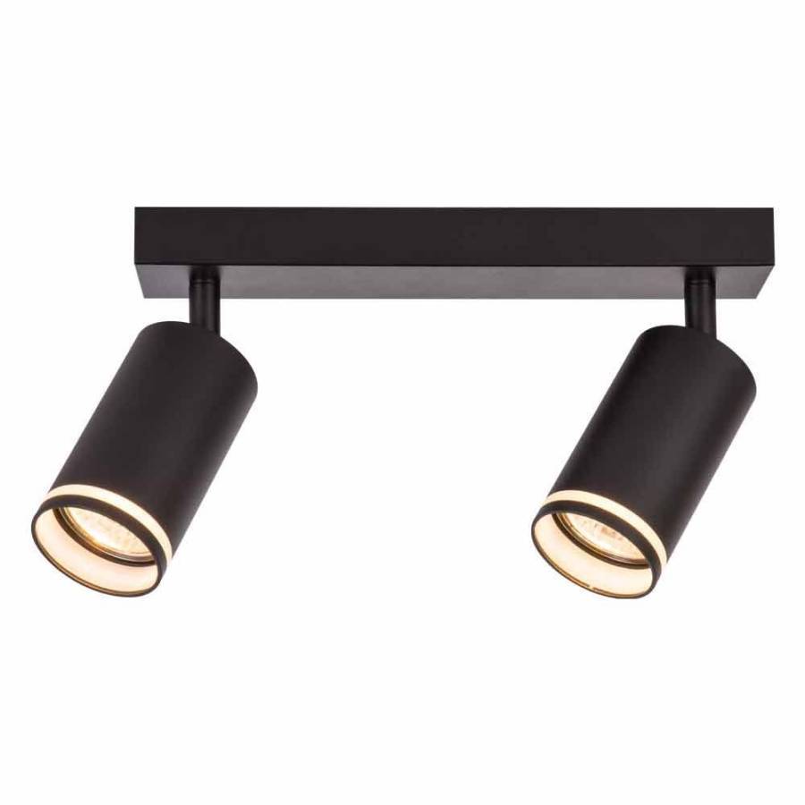 Φωτιστικό Οροφής KING 2xGU10 SP732-2L BK Μαύρο