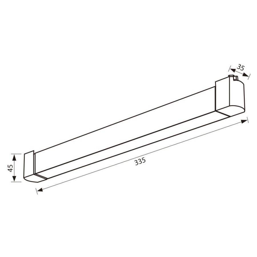 Φωτιστικό Ράγας DRAX LED 20W CCT Μαύρο