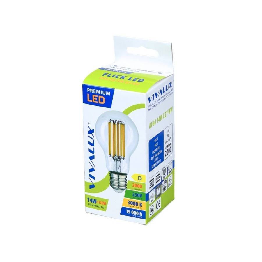 Λάμπα FILAMENT FLICK LED PREMIUM AF60 14W E27 3000K