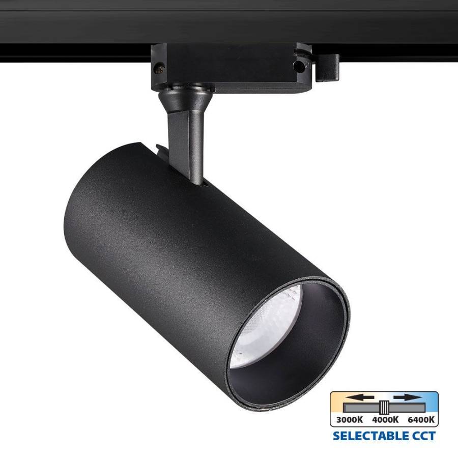 Φωτιστικό Ράγας TRANCE LED 20W CCT-Switch Μαύρο