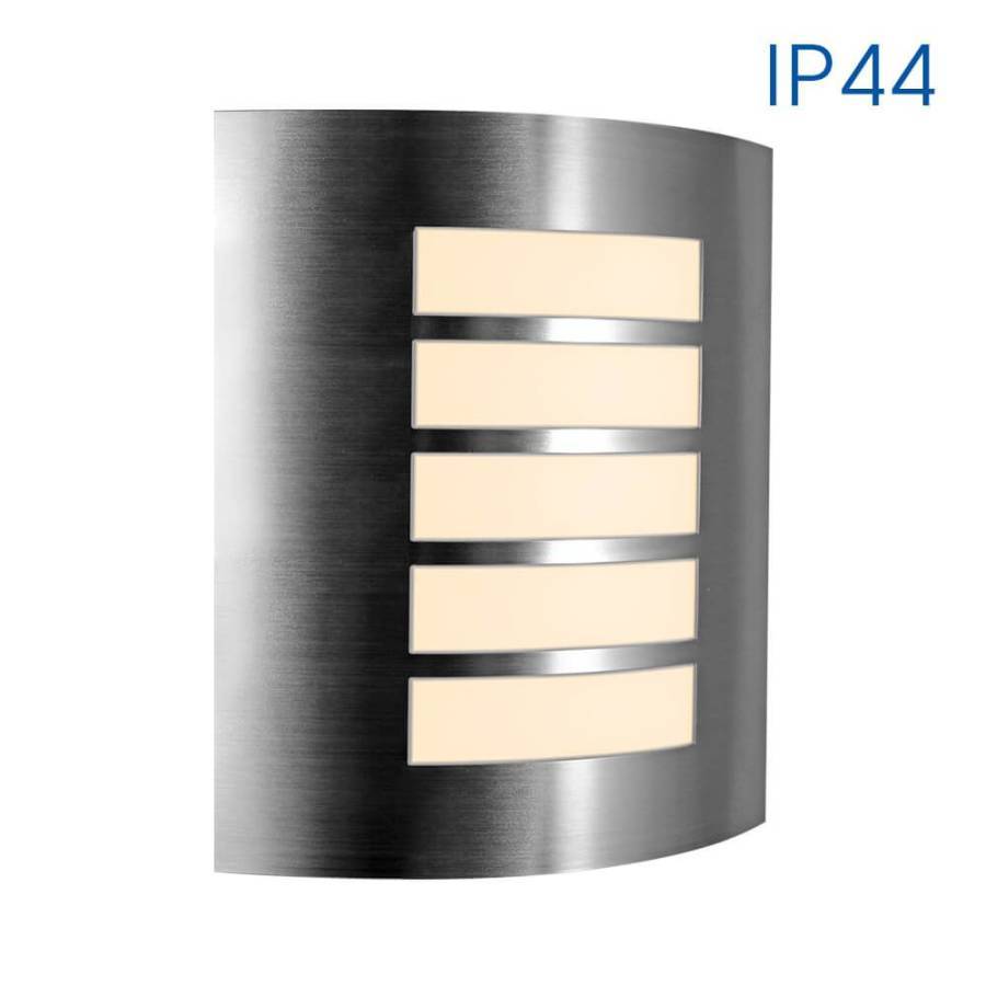 Φωτιστικό Επίτοιχο SYDNEY/SQ Ε27 Νίκελ-Ματ IP44