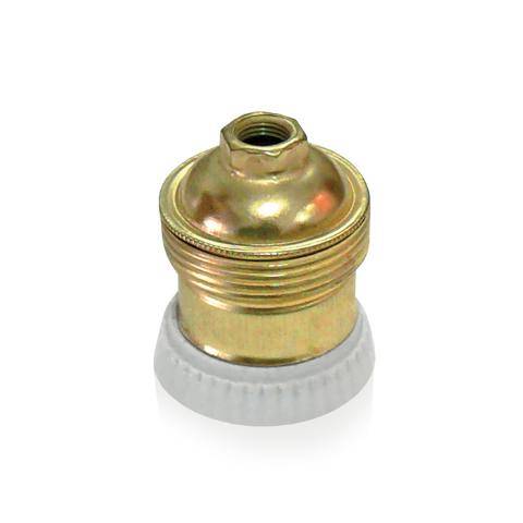 Ντουί Ε27 Μεταλλικό με Ροδέλα Πορσελάνης