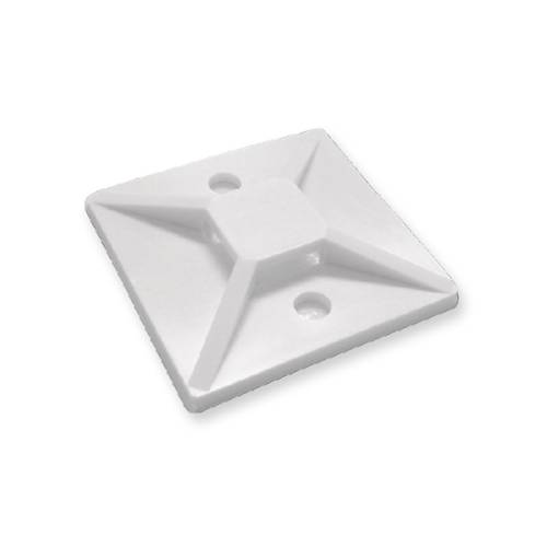 Στήριγμα Δεματικών 20x20mm Αυτοκόλλητο Λευκό (100τεμ.)