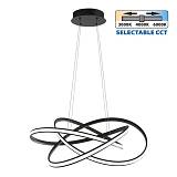 Φωτιστικό Κρεμαστό Marea LED 60W CCT-Switch Μαύρο